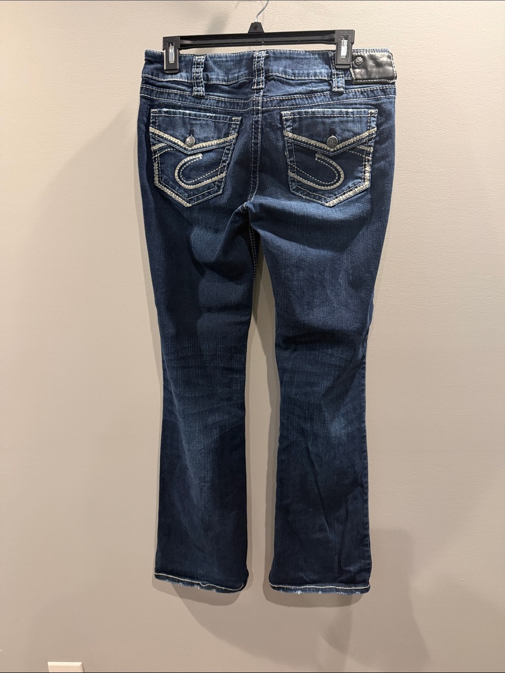 Silver Jeans Indigo Bootcut Jeans with Embroidered Pockets